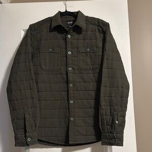Only & Sons Men’s Quilted Long Sleeve Regular Overshirt, Size M